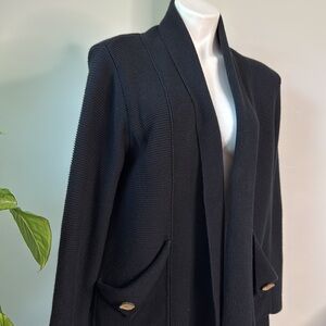 Habitat Black Cotton Oversized Cardigan small EUC